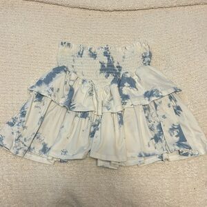 Blue and white dress skirt